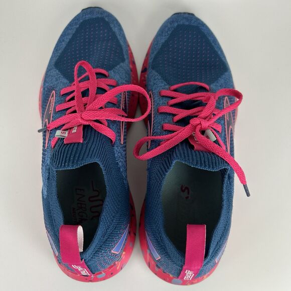 Brooks Levitate Stealthfit 5 Women's Size 9 B Blue Pink Running Shoes Sneakers - Picture 7 of 10